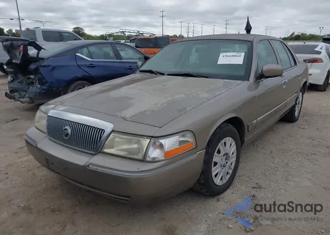 2005 Mercury Grand Marquis Gs z USA, uszkodzony, nr VIN 2MEFM74W25X670422
